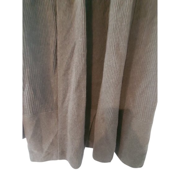 Pure Splendor cardigan sweater womens XXS green ribbed 100% cashmere long line - Picture 4 of 4